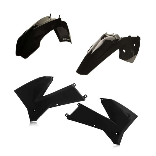 Acerbis 05-07 KTM EXC/06-07 XC-W200-525 Plastic Kit - Black - Blais Performance Parts