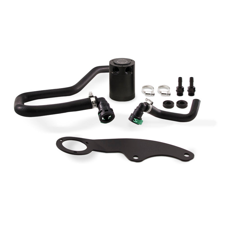 Mishimoto 11-14 Ford Mustang GT Baffled Oil Catch Can Kit - Black - Blais Performance Parts