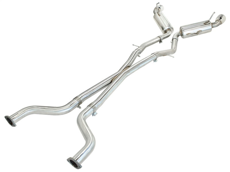 aFe Takeda 2.5inch SS Exhaust Cat-Back 09-13 Nissan 370Z V6 3.7L Polished Tips - Blais Performance Parts