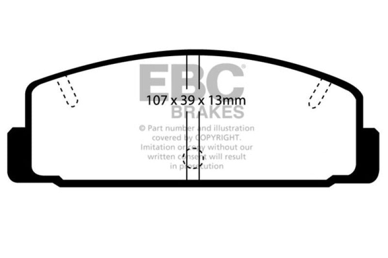 EBC 03-04 Mazda Protege 2.0 Turbo (Mazdaspeed) Greenstuff Rear Brake Pads - Blais Performance Parts