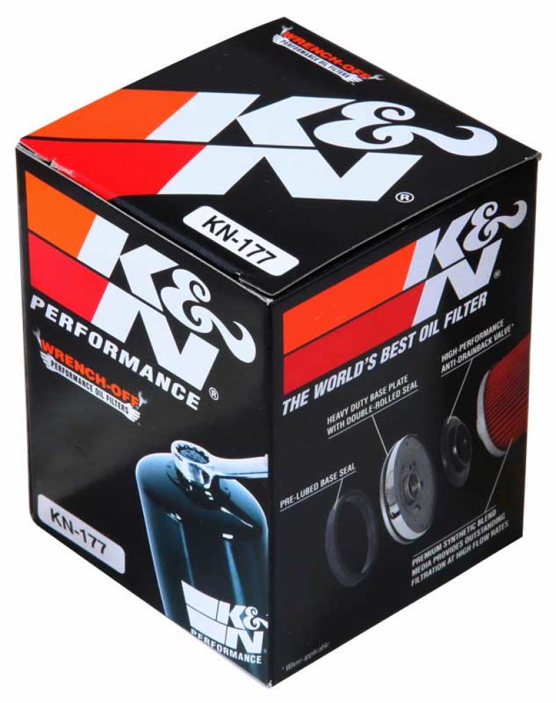 K&N Buell 2.563in OD x 2.969in H Oil Filter - Blais Performance Parts