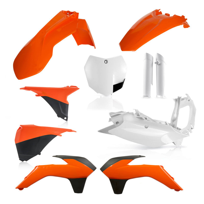 Acerbis 13-14 KTM SX/SX-F/XC/XC-F 125-450 Full Plastic Kit - 16 Orange - Blais Performance Parts