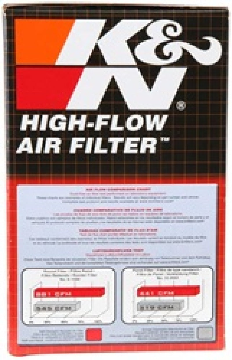 K&N Filter Universal Rubber Filter 20 Deg Flange Angle 2.25in Flange ID x 3.5in OD x 5in H - Blais Performance Parts