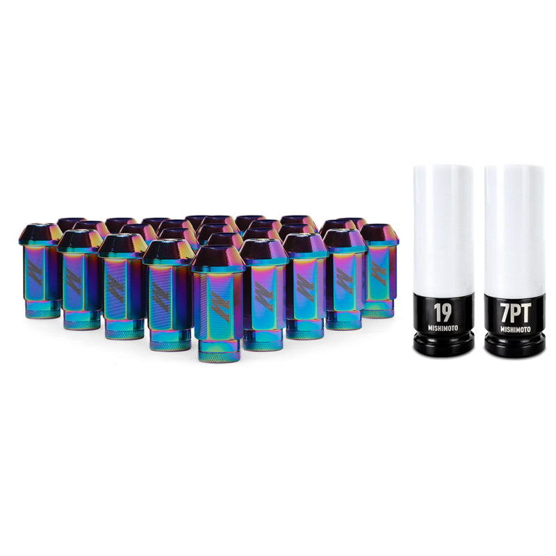 Mishimoto Aluminum Locking Lug Nuts M12x1.5 27pc Set Neo Chrome - Blais Performance Parts