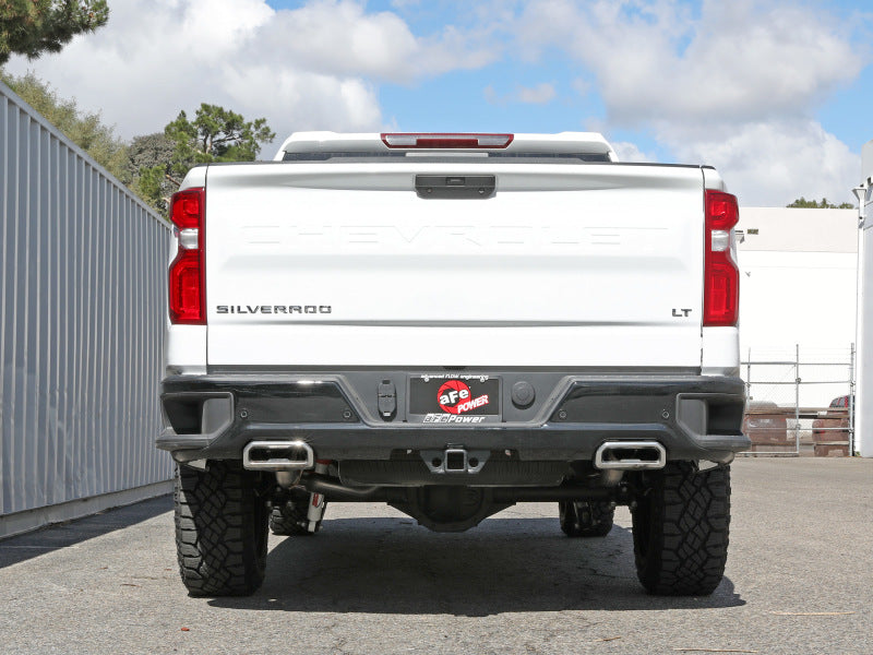 aFe Gemini XV 4in to Dual 3in 304 SS Cat-Back Exhaust w/ Cutout 19-21 GM Silverado/Sierra V8-6.2L - Blais Performance Parts