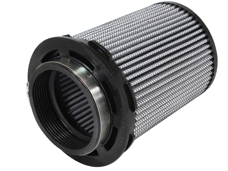 aFe MagnumFLOW Pro DRY S Universal Air Filter 3.5in. F / 5in. B mtm2 / 4.5in. inv T / 7.5in. H - Blais Performance Parts