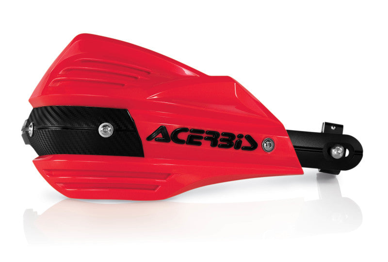 Acerbis X-Factor Handguard - Red w/Black Logo - Blais Performance Parts