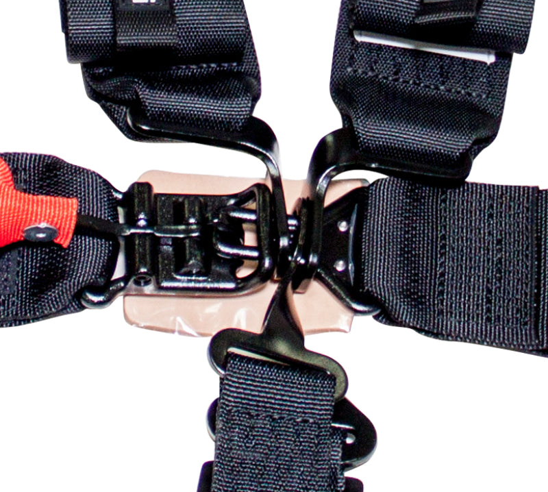 NRG SFI 16.1 5PT 3in. Seat Belt Harness / Latch Link - Black - Blais Performance Parts