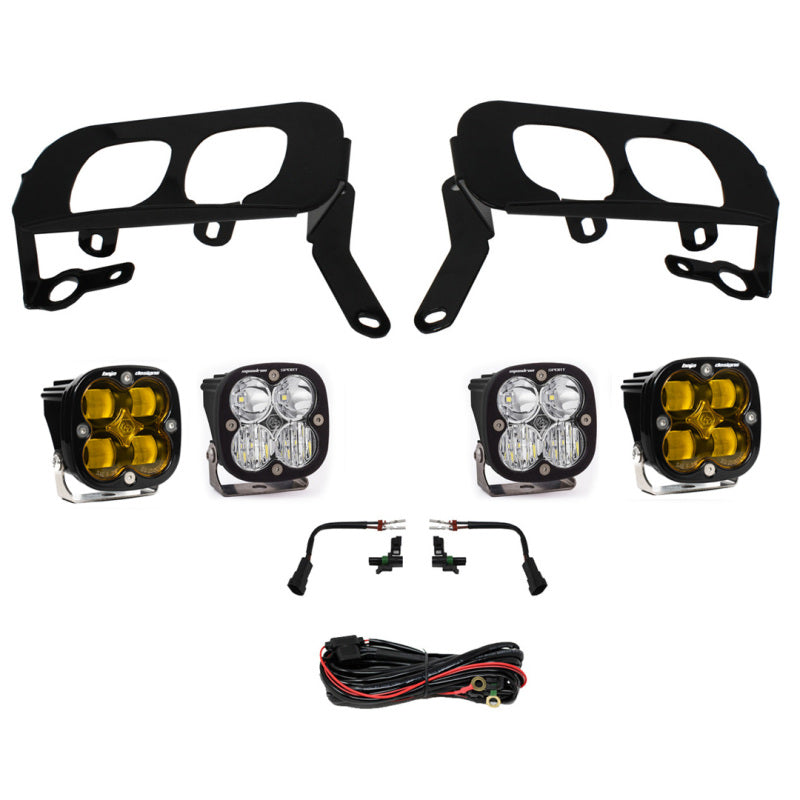 Baja Designs 14-15 Silverado 1500 White Fog Pocket Kit - Amber - Blais Performance Parts