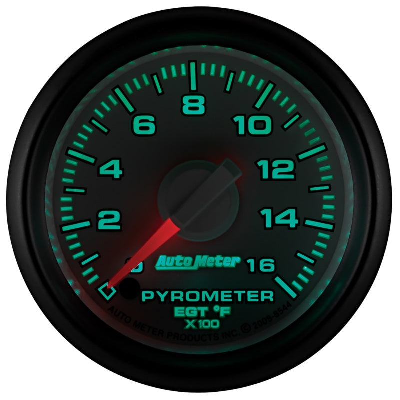 Autometer Factory Match 52.4mm Full Sweep Electronic 0-1600 Deg F EGT/Pyrometer Gauge - Blais Performance Parts