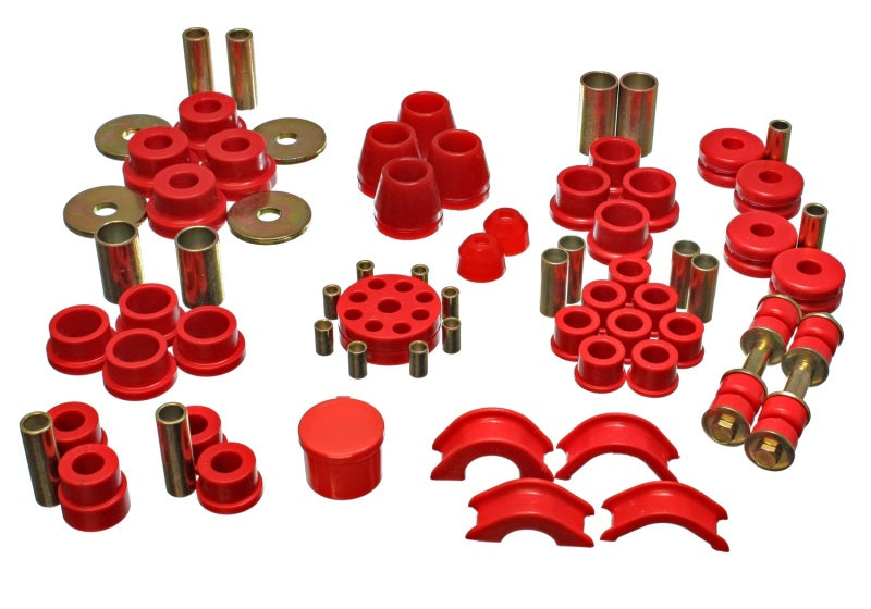 Energy Suspension 70-70 Nissan 240Z Red Hyper-Flex Master Bushing Set - Blais Performance Parts