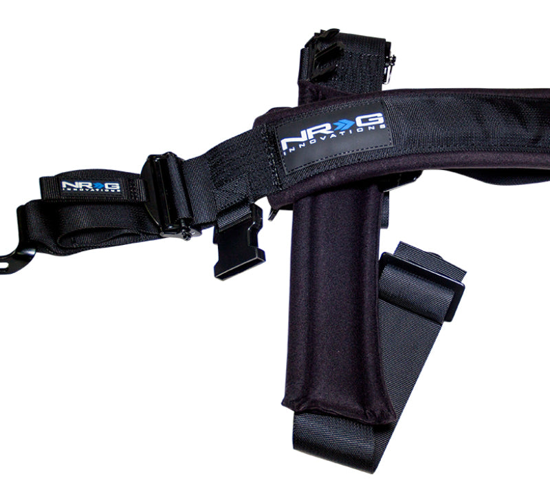 NRG SFI 16.1 5PT 3in. Seat Belt Harness / Latch Link - Black - Blais Performance Parts