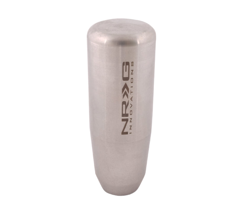 NRG Universal Short Shifter Knob - 3.5in. Length / Heavy Weight .85Lbs. - Silver - Blais Performance Parts