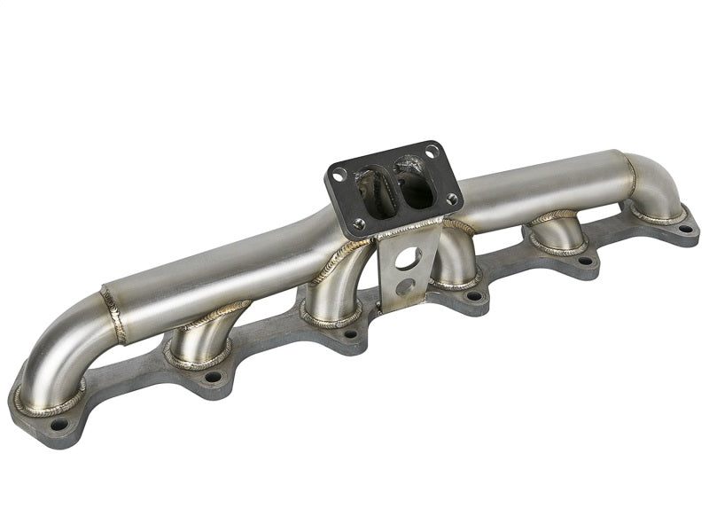 aFe Twisted Steel Header Turbo Manifold (T3) 98.5-02 Dodge Diesel Trucks L6 5.9L (td) - Blais Performance Parts