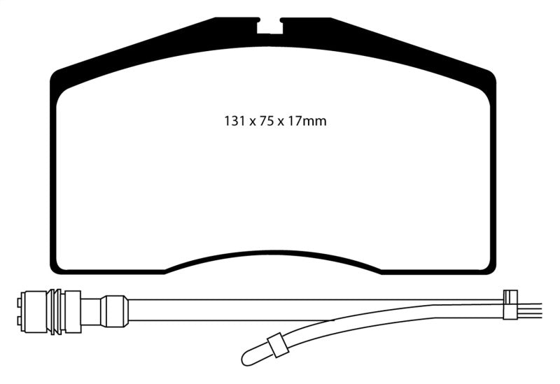 EBC 93-95 Porsche 911 (964) 3.6 Turbo Redstuff Front Brake Pads - Blais Performance Parts