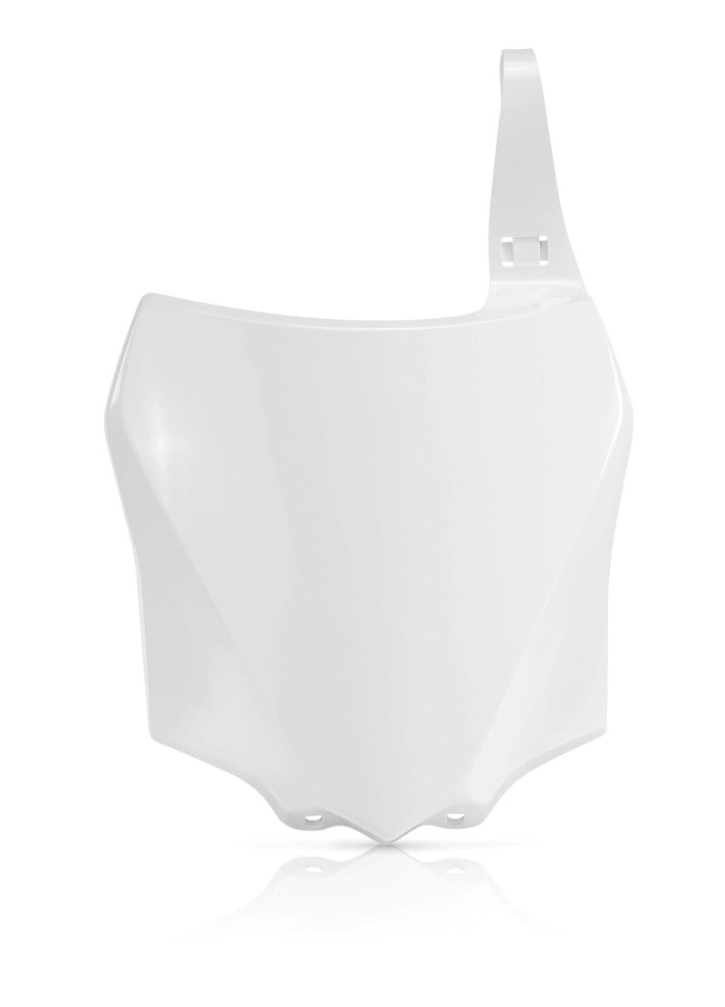 Acerbis 14-24 Kawasaki KX85/ KX100/ KX112 Front Number Plate - White - Blais Performance Parts