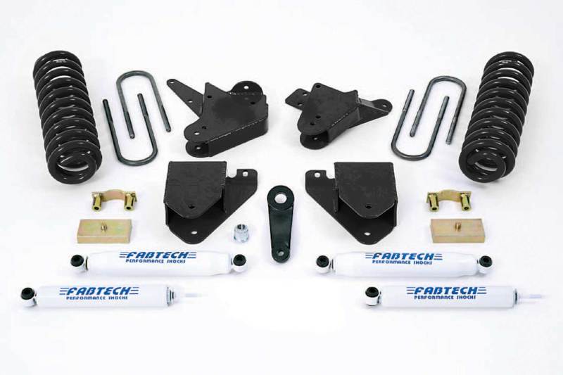 Fabtech 01-04 Ford F250/350 2WD 6in Basic Sys w/Perf Shks - Blais Performance Parts