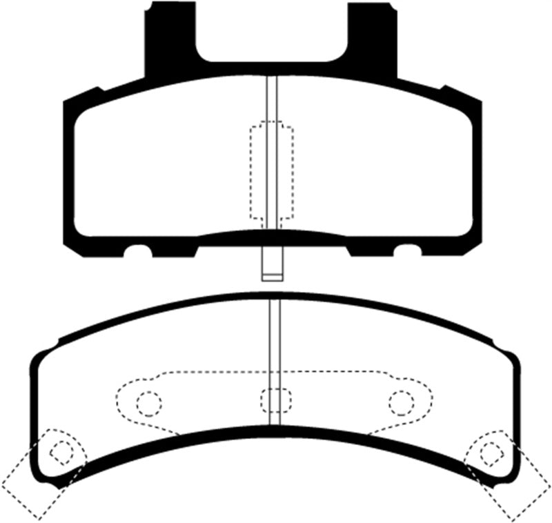 EBC 97-99 Cadillac Deville 4.6 (Rear Drums) Yellowstuff Front Brake Pads - Blais Performance Parts