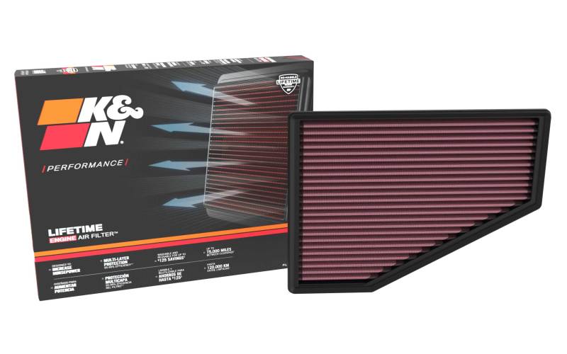 K&N 2021+ Jeep Grand Cherokee V6 3.6L Replacement Air Filter - Blais Performance Parts