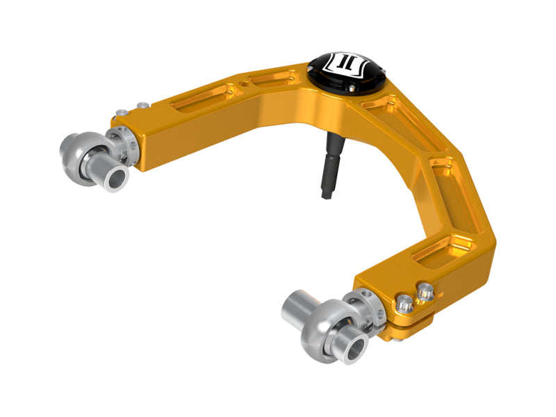 ICON 2024 Toyota Tacoma Billet Upper Control Arm w/ Delta Joint Pro - Gold Anodized - Blais Performance Parts