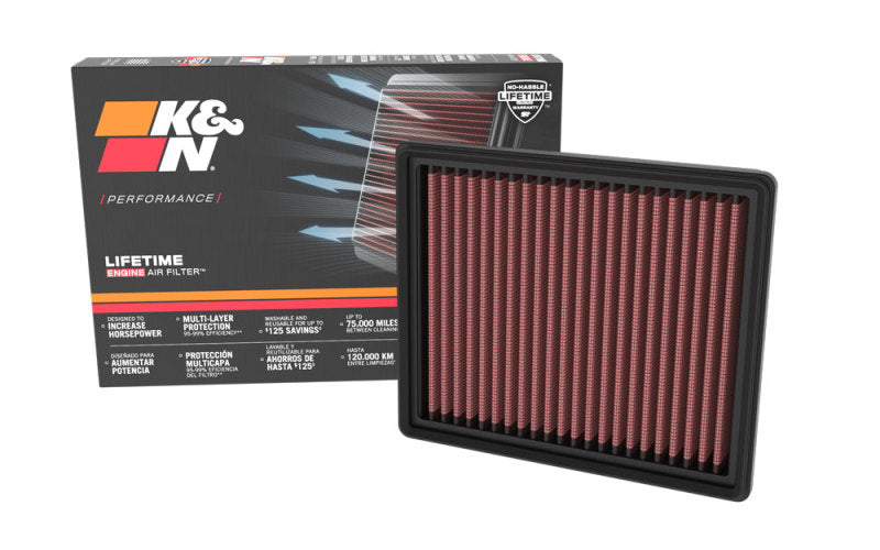 K&N 2020 Ford Escape Hybrid L4-2.5L Replacement Air Filter - Blais Performance Parts