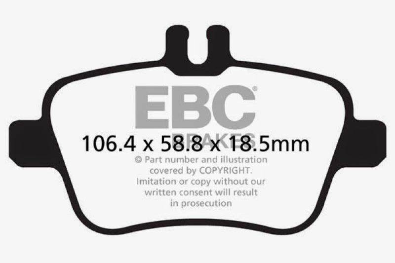 EBC 13+ Mercedes-Benz CLA250 2.0 Turbo Ultimax2 Rear Brake Pads - Blais Performance Parts