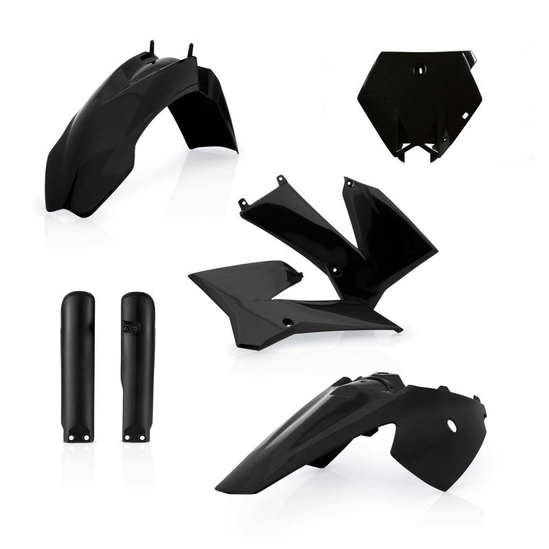 Acerbis 03-12 KTM SX85/ 04-11 SX105 Full Plastic Kit - Black - Blais Performance Parts