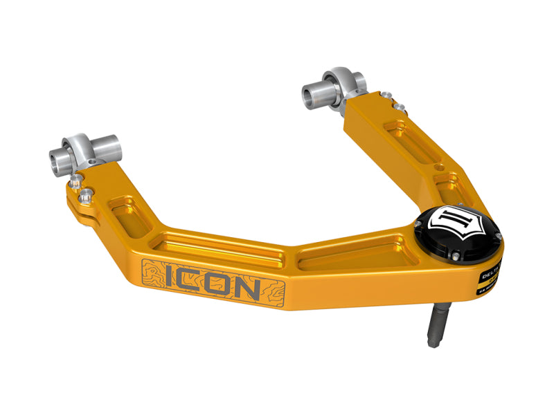 ICON 2024 Toyota Tacoma Billet Upper Control Arm w/ Delta Joint Pro - Gold Anodized - Blais Performance Parts