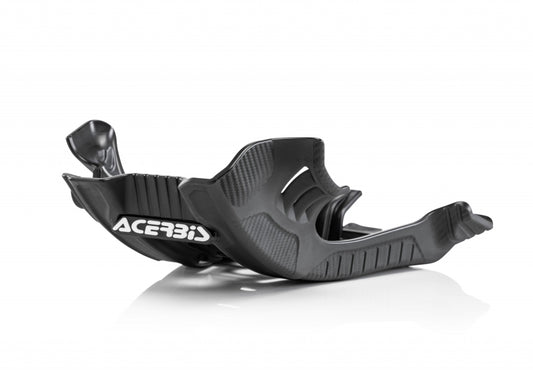 Acerbis 21-22 Fantic XE/XX125/ 06-23 Yamaha YZ125 Skid Plate - Black/White - Blais Performance Parts