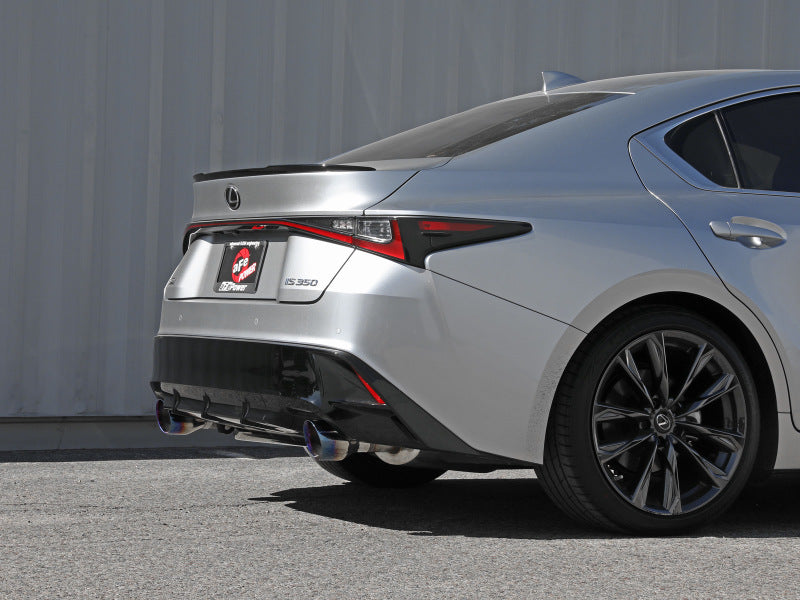 aFe Lexus IS350 14-22 V6-3.5L Takeda Axle-Back Exhaust System- Blue Tip - Blais Performance Parts