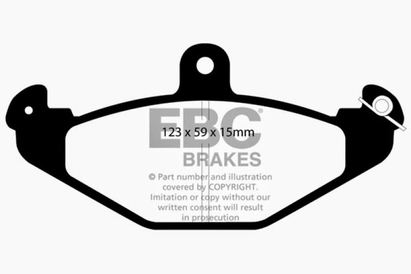 EBC 92-00 Dodge Viper 8.0 Yellowstuff Rear Brake Pads - Blais Performance Parts