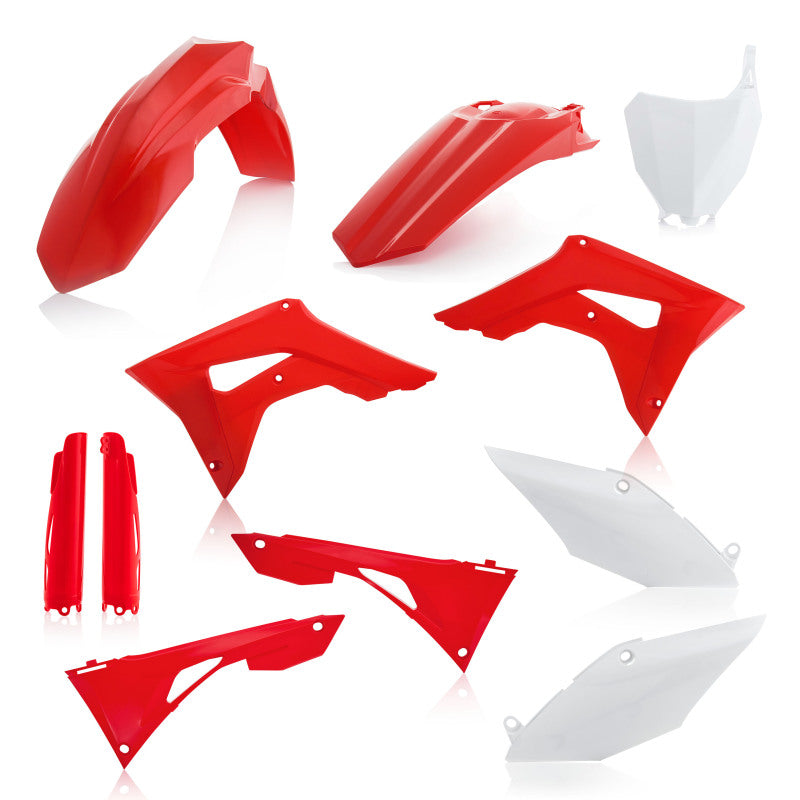 Acerbis 19-22 Honda CRF250R/450R/450R-S(Includes Airbox/Not Tank Cover)Full Plastic Kit - Red/White - Blais Performance Parts