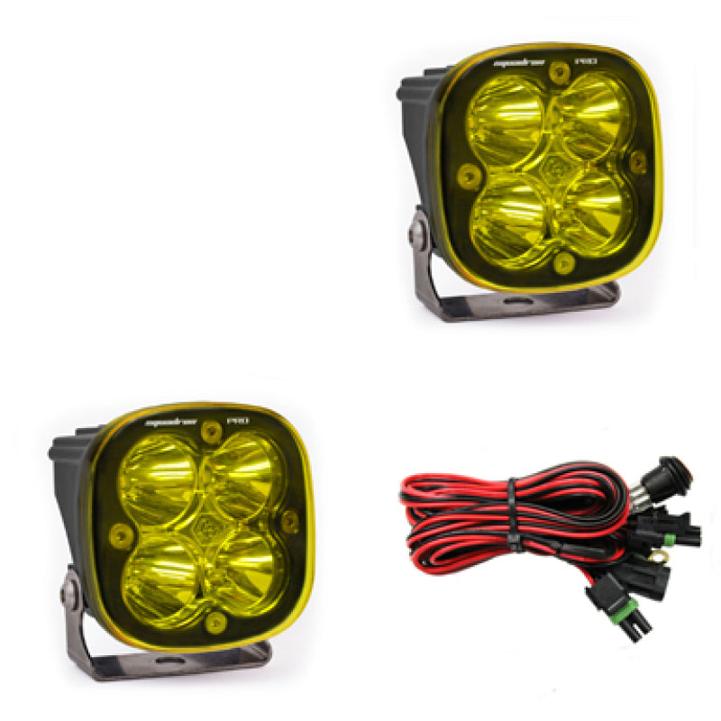 Baja Designs Squadron Pro Series Work/Scene Pattern Pair LED Light Pods - Amber - Blais Performance Parts