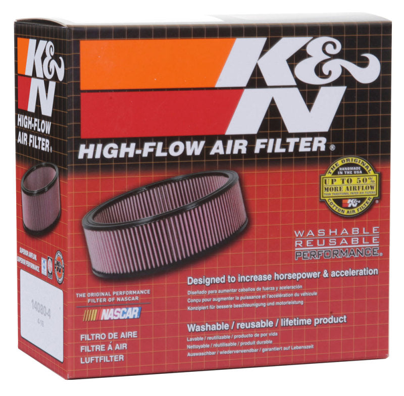 K&N Universal Custom Air Filter - Round 1.625in Flange / 1.625in ID / 2.75in Overall Height - Blais Performance Parts