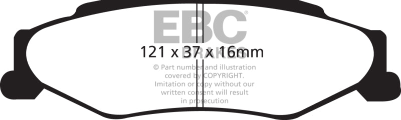 EBC 03-04 Cadillac XLR 4.6 Bluestuff Rear Brake Pads - Blais Performance Parts