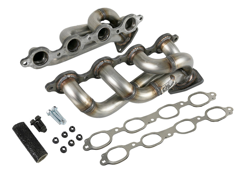 aFe Twisted Steel 1-3/4in 304SS Shorty Headers 2019 GM Silverado / Sierra 1500 V8-5.3L/6.2L - Blais Performance Parts