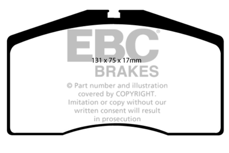 EBC 93-95 Porsche 911 (964) 3.6 Turbo Redstuff Front Brake Pads - Blais Performance Parts