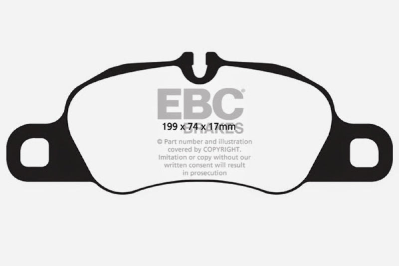 EBC 09-12 Porsche 911 (997) (Cast Iron Rotor only) 3.6 Carrera 2 Redstuff Front Brake Pads - Blais Performance Parts