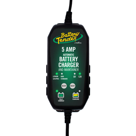 Battery Tender 12V 5AMP Lead Acid and Lithium Selectable Battery Charger - Blais Performance Parts