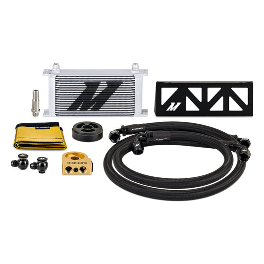 Mishimoto 22+ Subaru BRZ/Toyota GR86 Oil Cooler Kit Thermostatic - Silver - Blais Performance Parts