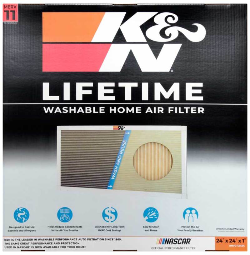 K&N HVAC Filter - 24 x 24 x 1 - Blais Performance Parts