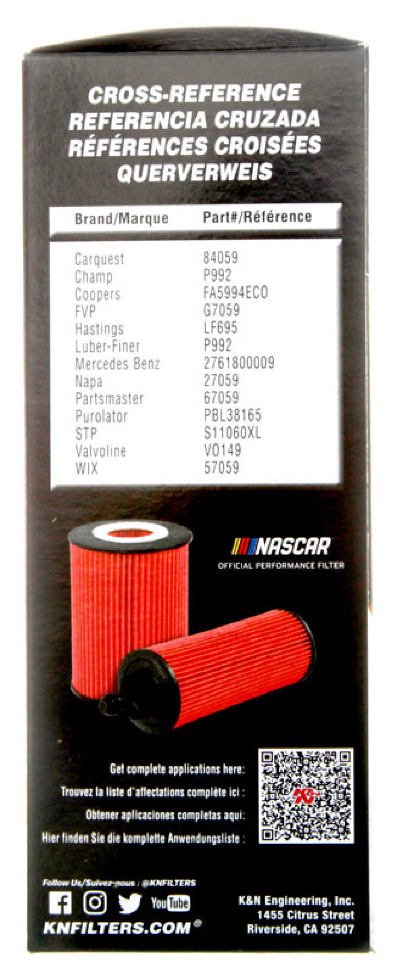 K&N 2020 Mercedes-Benz C43 AMG Oil Filter - Blais Performance Parts