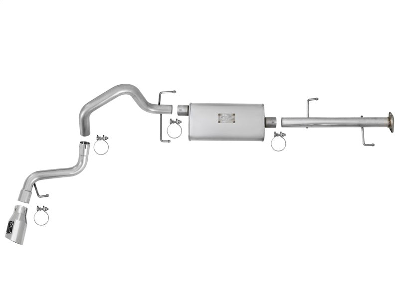 aFe Scorpion 2-1/2in Alum Steel Cat-Back Exhaust w/ Polished Tips 07-17 Toyota FJ Cruiser V6 4.0L - Blais Performance Parts