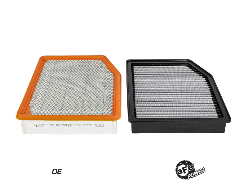 aFe MagnumFLOW Pro DRY S OE Replacement Filter 2019 GM Silverado/Sierra 1500 V6-2.7L/4.3L/V8-5.3 - Blais Performance Parts