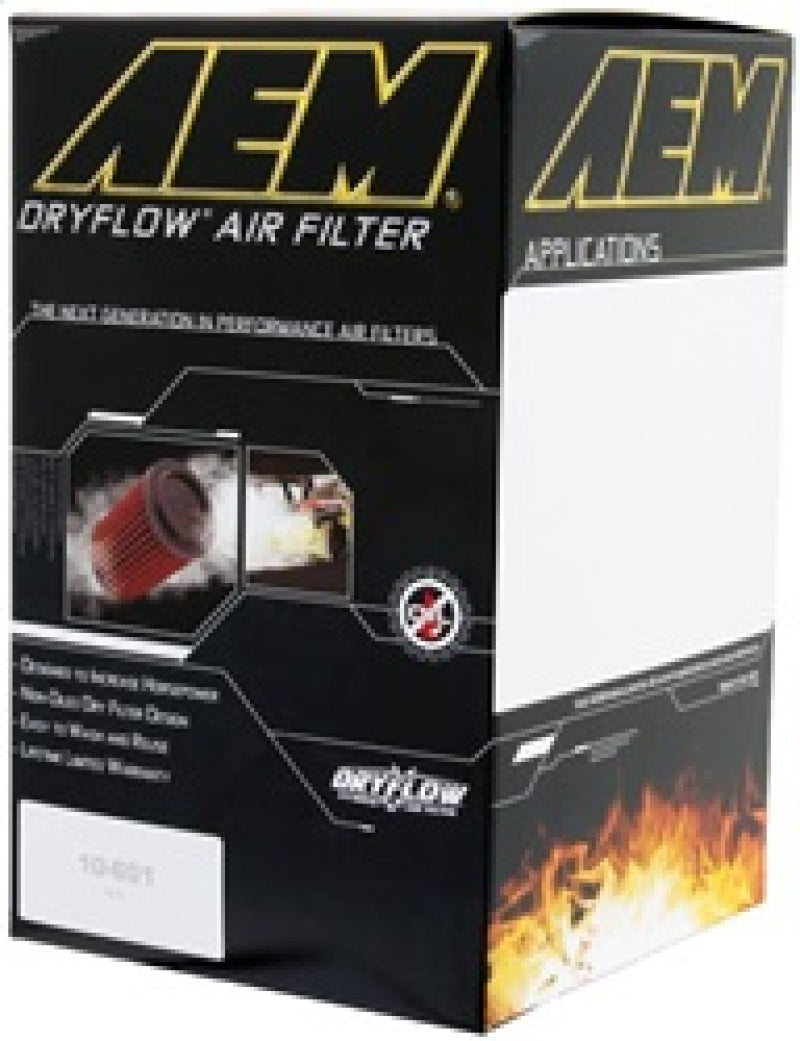 AEM DryFlow Air Filter - Round 2.75in ID x 6.25in OD x 8.25in H fits 2007-2014 Ford/Volvo - Blais Performance Parts