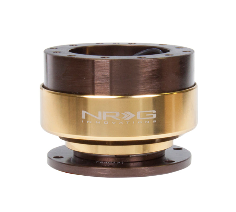 NRG Quick Release Gen 2.0 - Bronze Body / Chrome Gold Ring - Blais Performance Parts