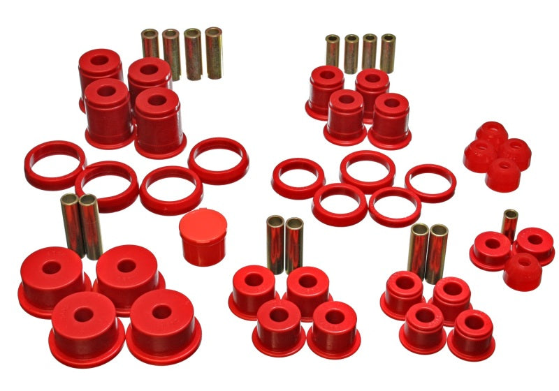 Energy Suspension 84-01 Jeep Cherokee/Wagoneer/Comanche Red Hyper-Flex Master Bushing Set - Blais Performance Parts