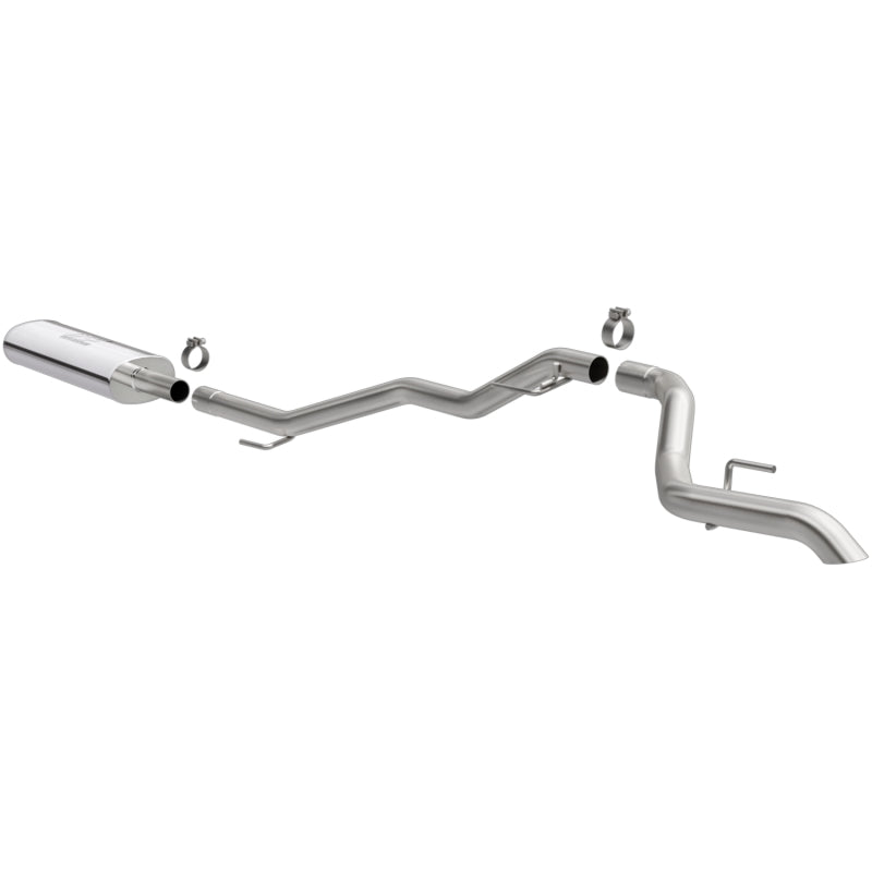 MagnaFlow 2020 Jeep Gladiator 2.5in Rock Crawler Series Single Rear Exit SS Cat-Back Exhaust w/o Tip - Blais Performance Parts