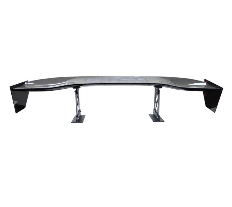 NRG Carbon Fiber Spoiler - Universal (59in.) NRG Logo Large End Plates - Blais Performance Parts