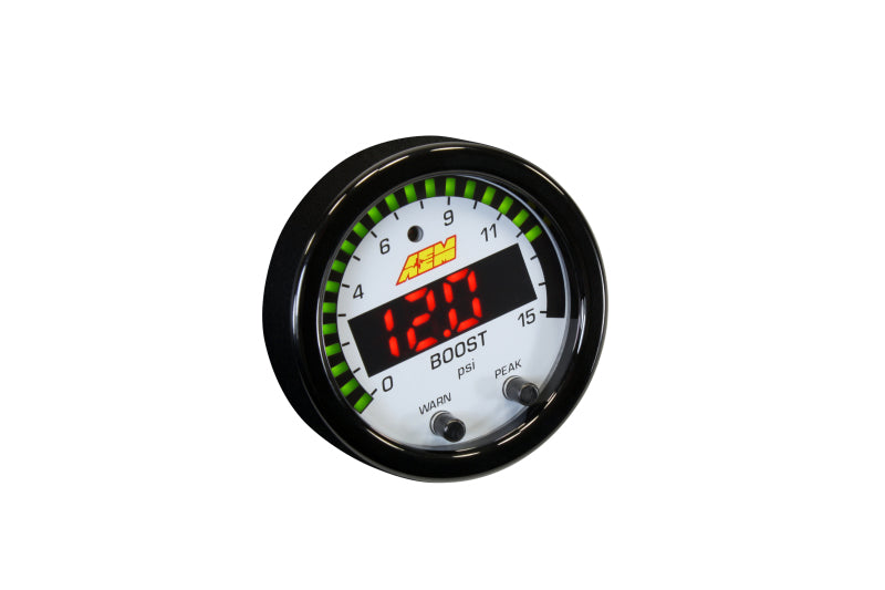 AEM X-Series Pressure 0-15psi Gauge Kit - Blais Performance Parts